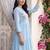 Women floral embroidered thread work floral anarkali kurta