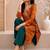 Women bandhani printed thread work kurta