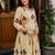 Women ethnic motifs printed mirror work anarkali kurta