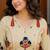 Women ethnic motifs printed mirror work anarkali kurta