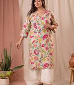 Women floral printed floral kurta