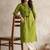Women ethnic motifs embroidered thread work kurta
