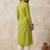 Women ethnic motifs embroidered thread work kurta