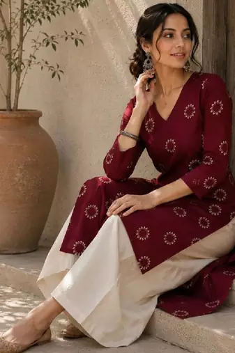 Women floral printed kurta