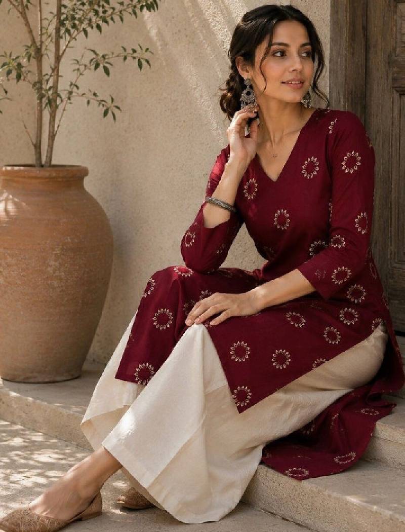 Women floral printed kurta