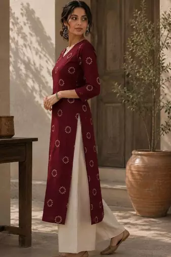 Women floral printed kurta