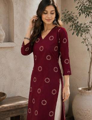 Women floral printed kurta 3