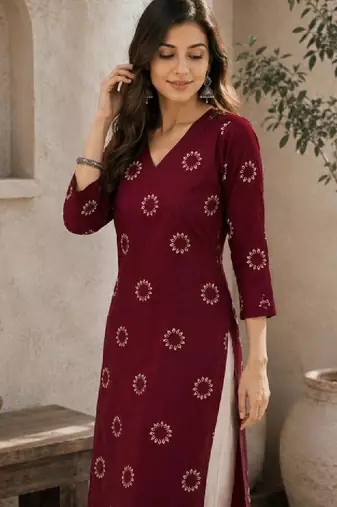 Women floral printed kurta
