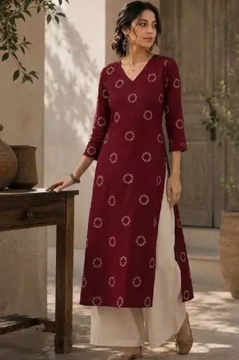 Women floral printed kurta