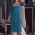 Women embroidered thread work dobby kurta