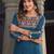 Women embroidered thread work dobby kurta