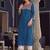 Women embroidered thread work dobby kurta
