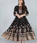 Women ethnic motifs printed anarkali kurta