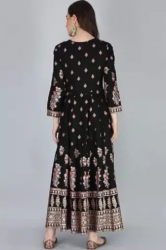 Women ethnic motifs printed anarkali kurta