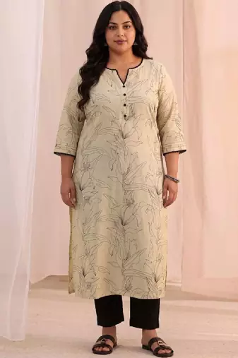 Women floral printed floral kurta