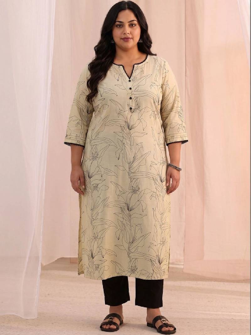 Women floral printed floral kurta