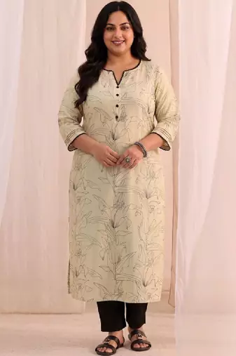 Women floral printed floral kurta