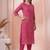 Women checked floral kurta