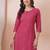 Women checked floral kurta