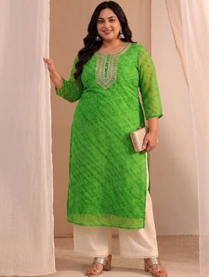 Women thread work kurta 1