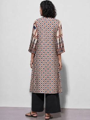 Women ethnic motifs printed indie prints kurta 3