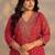 Women ethnic motifs printed thread work kurta