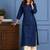 Women embroidered thread work chanderi silk kurta