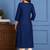 Women embroidered thread work chanderi silk kurta