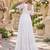 White rayon readymade navratri anarkali suit with embroidery & miroor work