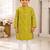 Boys lime green kurta set