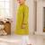 Boys lime green kurta set