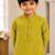 Boys lime green kurta set