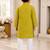 Boys lime green kurta set