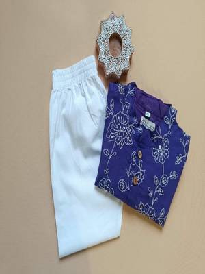 Boys violet kurta pajama set 5