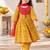 Girls yellow flare suit set