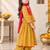 Girls yellow flare suit set
