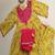 Girls yellow flare suit set