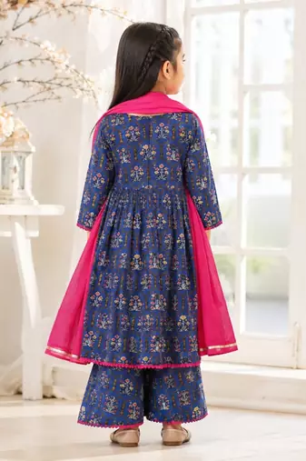 Navy blue kurta set