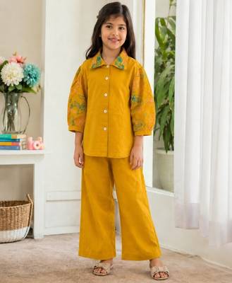 Girls mustard co-ord set 1