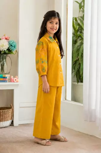 Girls mustard co-ord set