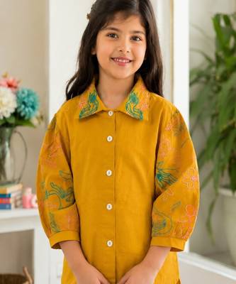 Girls mustard co-ord set 3
