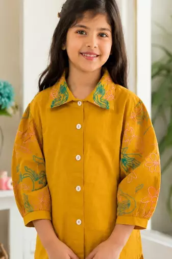 Girls mustard co-ord set
