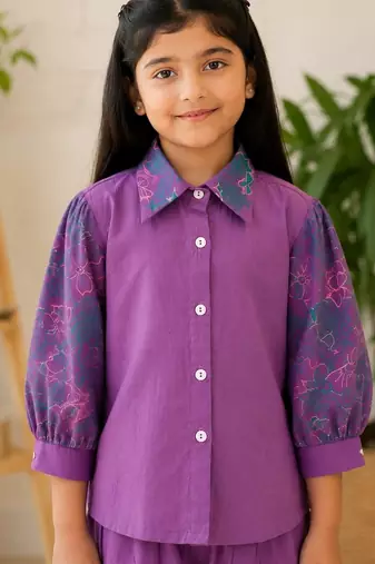 Girls embroidered cord set