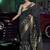 black viscose silk blend with 3d weaved pallu festival wear saree