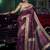 wine viscose silk blend with 3d weaved pallu festival wear saree