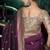 wine viscose silk blend with 3d weaved pallu festival wear saree