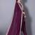 WINE EMBROIDERY ZARI WORK FABRIC SILK BLEND WOMENS ETHNIC WEAR KURTI PANT DUPATTA 