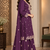Royal Plum Embroidered Sharara Suit Set with Dupatta
