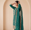 Teal Green Embroidered Pakistani Suit with Dupatta
