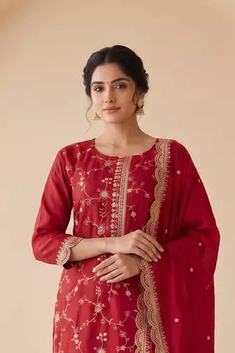 Premium red color Ethnic Wear Collection